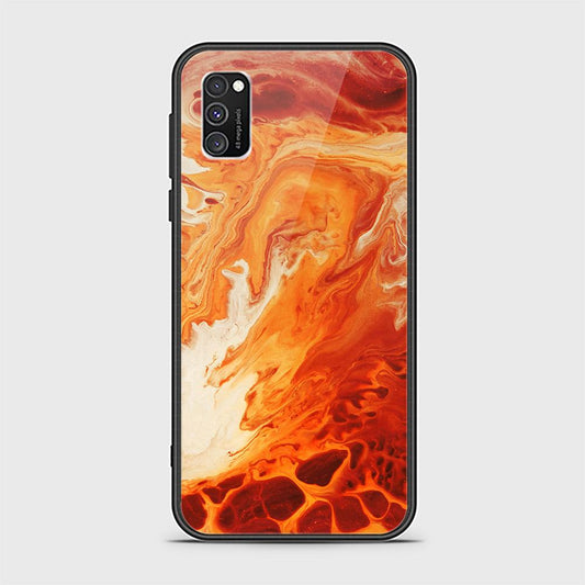 Samsung Galaxy A02s Cover - Mystic Marble Series - HQ Ultra Shine Premium Infinity Glass Soft Silicon Borders Case