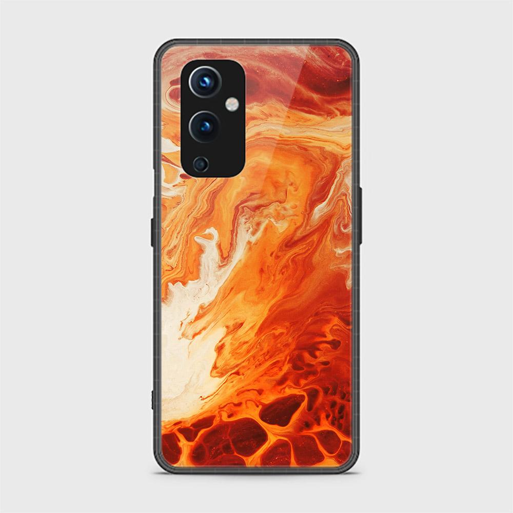 OnePlus 9 Cover - Mystic Marble Series - HQ Ultra Shine Premium Infinity Glass Soft Silicon Borders Case