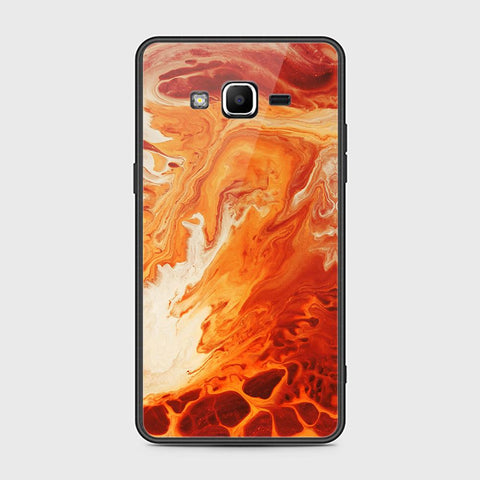 Samsung Galaxy Grand Prime Cover - Mystic Marble Series - HQ Ultra Shine Premium Infinity Glass Soft Silicon Borders Case