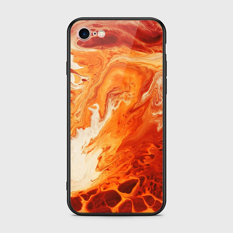 iPhone 8 / 7 Cover - Mystic Marble Series - HQ Ultra Shine Premium Infinity Glass Soft Silicon Borders Case