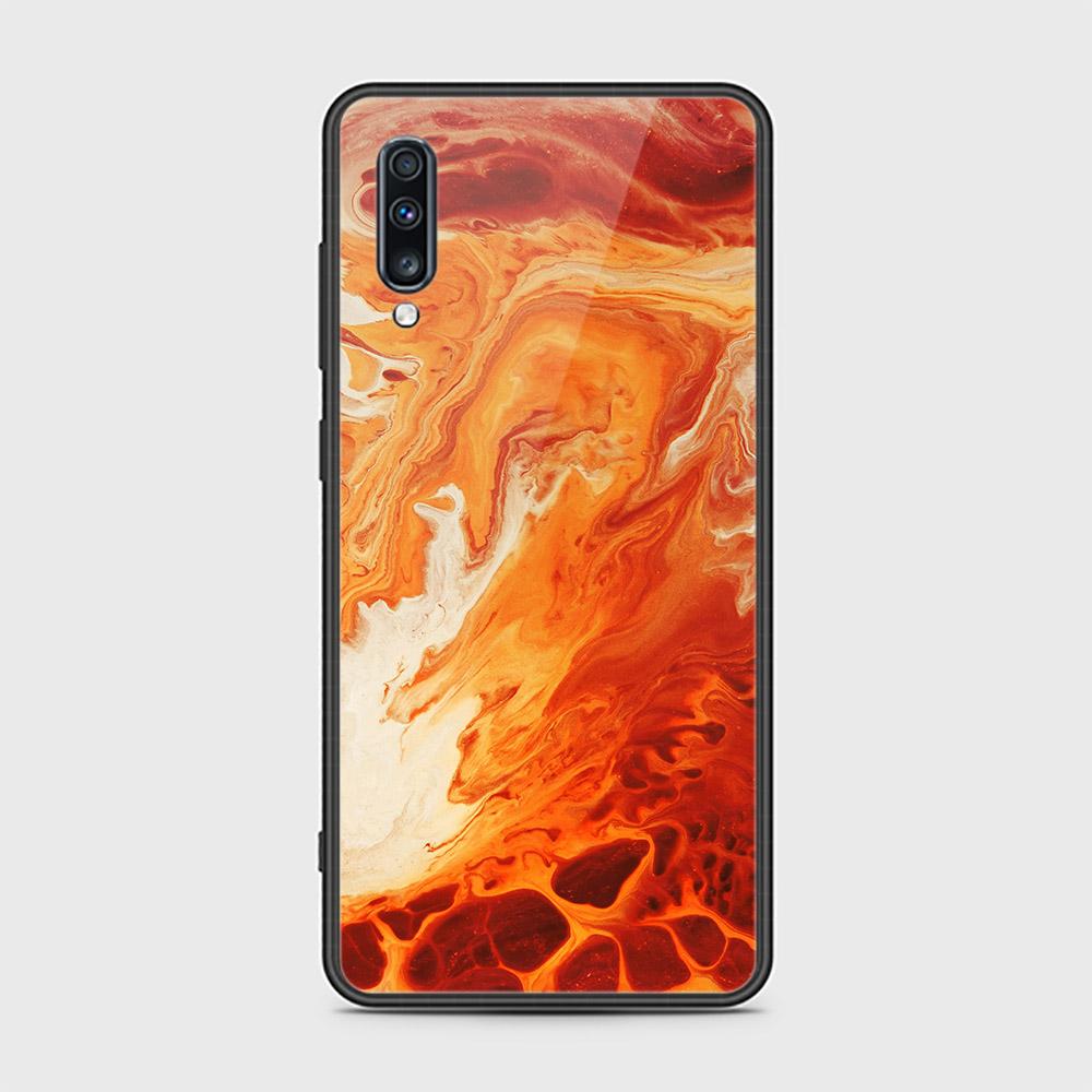 Samsung Galaxy A70 Cover - Mystic Marble Series - HQ Ultra Shine Premium Infinity Glass Soft Silicon Borders Case