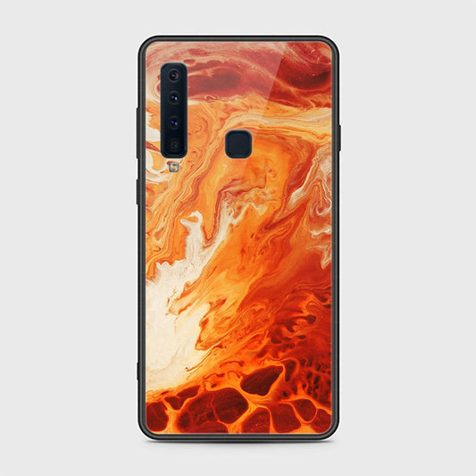 Samsung Galaxy A9s Cover - Mystic Marble Series - HQ Ultra Shine Premium Infinity Glass Soft Silicon Borders Case