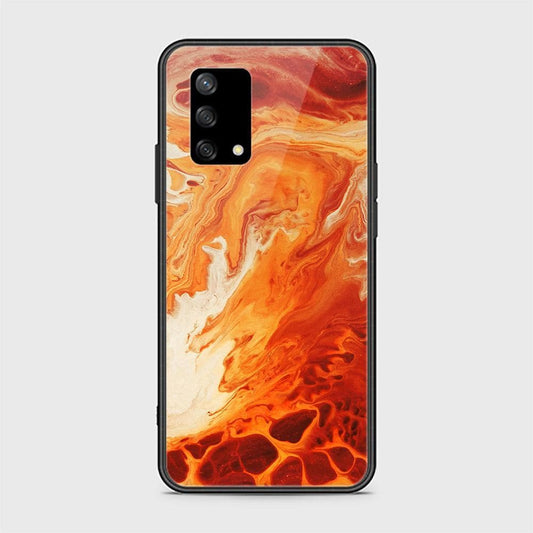 Oppo A95 4G Cover - Mystic Marble Series - HQ Ultra Shine Premium Infinity Glass Soft Silicon Borders Case