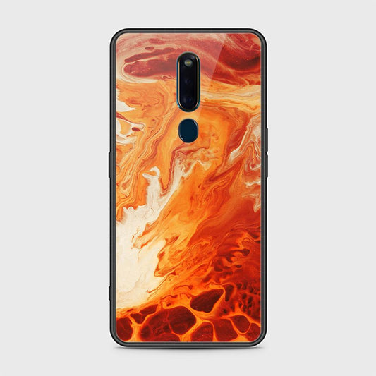 Oppo R19 Cover - Mystic Marble Series - HQ Ultra Shine Premium Infinity Glass Soft Silicon Borders Case