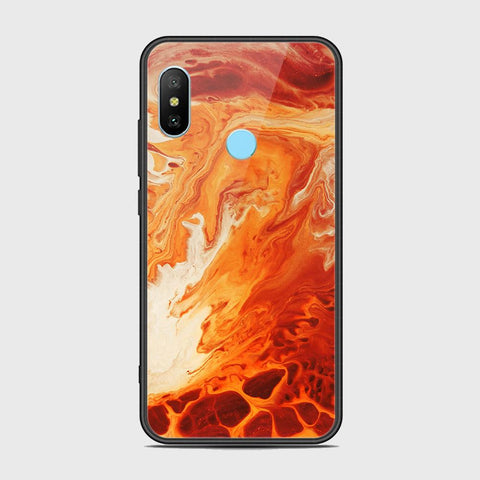 Xiaomi Redmi Note 6 Pro Cover - Mystic Marble Series - HQ Ultra Shine Premium Infinity Glass Soft Silicon Borders Case