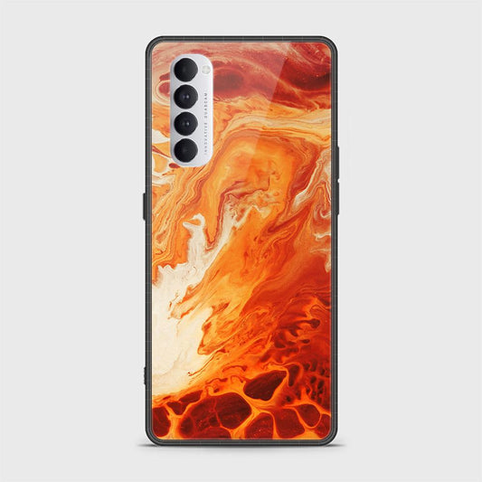 Oppo Reno 4 Pro Cover - Mystic Marble Series - HQ Ultra Shine Premium Infinity Glass Soft Silicon Borders Case