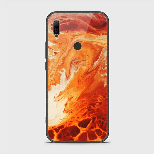 Huawei Y6s 2019 Cover - Mystic Marble Series - HQ Ultra Shine Premium Infinity Glass Soft Silicon Borders Case