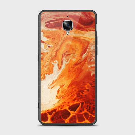 OnePlus 3 Cover- Mystic Marble Series - HQ Ultra Shine Premium Infinity Glass Soft Silicon Borders Case