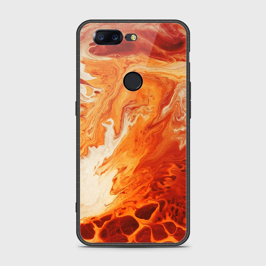 OnePlus 5T Cover- Mystic Marble Series - HQ Ultra Shine Premium Infinity Glass Soft Silicon Borders Case