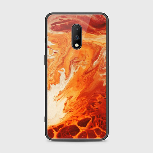 OnePlus 7 Cover - Mystic Marble Series - HQ Ultra Shine Premium Infinity Glass Soft Silicon Borders Case