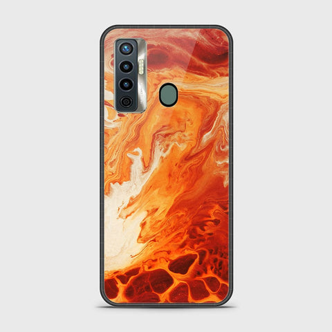 Tecno Camon 17 Cover - Mystic Marble Series - HQ Ultra Shine Premium Infinity Glass Soft Silicon Borders Case