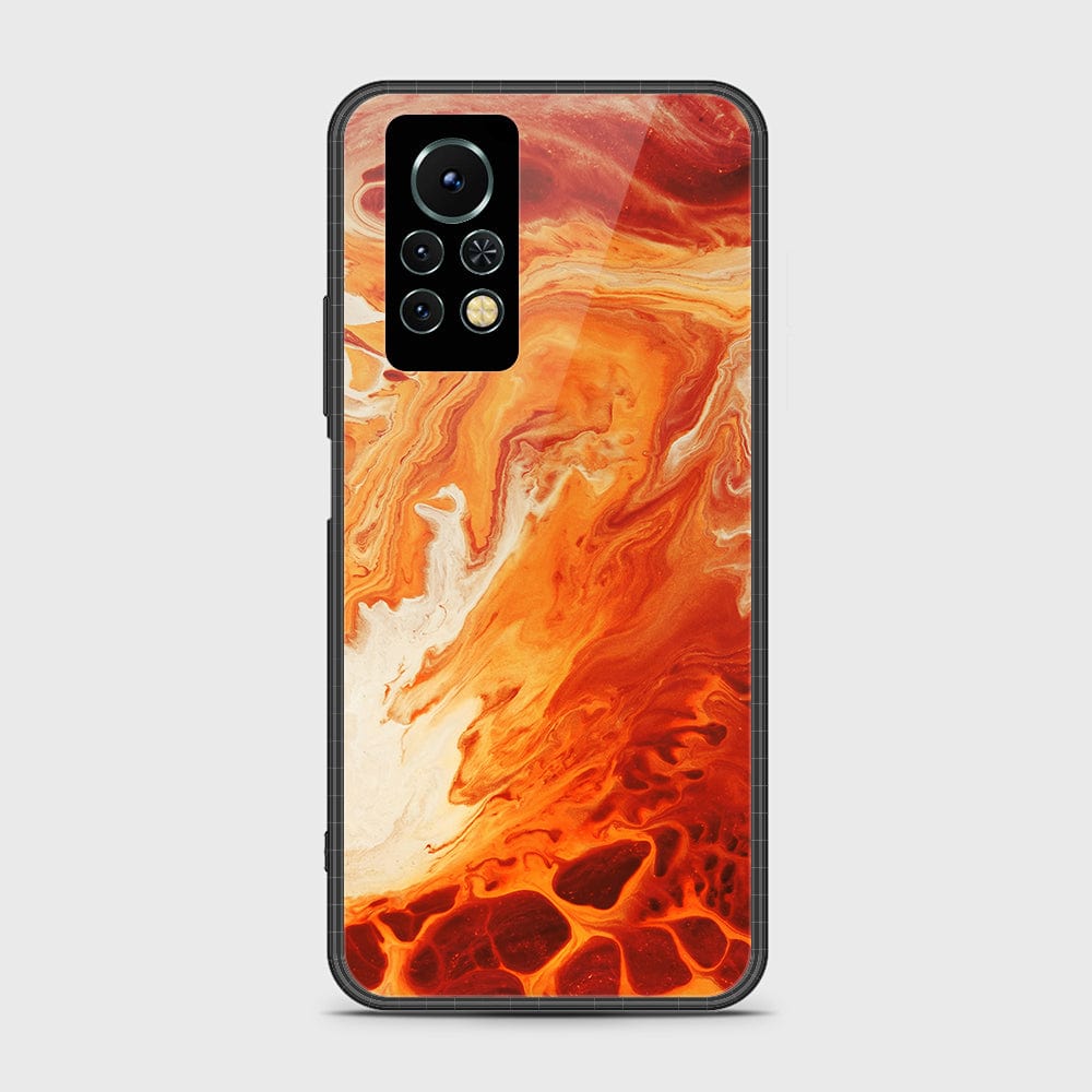 Infinix Note 11s Cover- Mystic Marble Series - HQ Ultra Shine Premium Infinity Glass Soft Silicon Borders Case