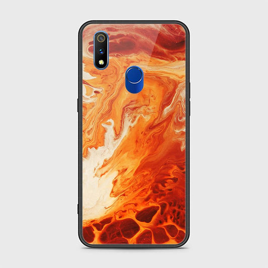 Realme 3 Pro Cover - Mystic Marble Series - HQ Ultra Shine Premium Infinity Glass Soft Silicon Borders Case