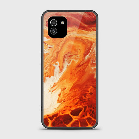 Samsung Galaxy A03 Cover- Mystic Marble Series - HQ Ultra Shine Premium Infinity Glass Soft Silicon Borders Case