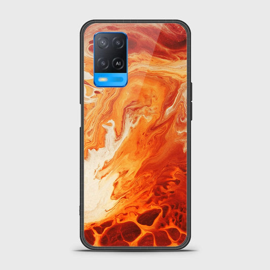 Oppo A54 4G Cover- Mystic Marble Series - HQ Ultra Shine Premium Infinity Glass Soft Silicon Borders Case