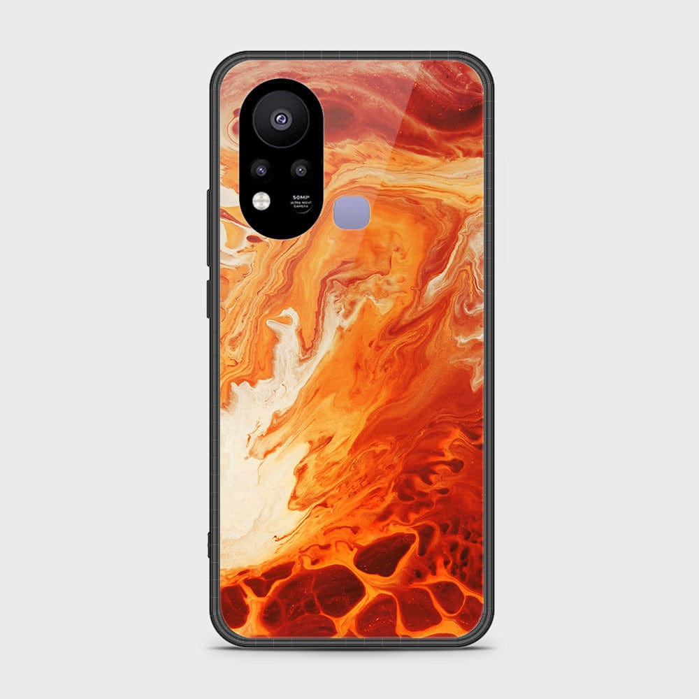 Infinix Hot 11s Cover- Mystic Marble Series - HQ Ultra Shine Premium Infinity Glass Soft Silicon Borders Case