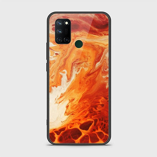 Realme 7i Cover - Mystic Marble Series - HQ Ultra Shine Premium Infinity Glass Soft Silicon Borders Case