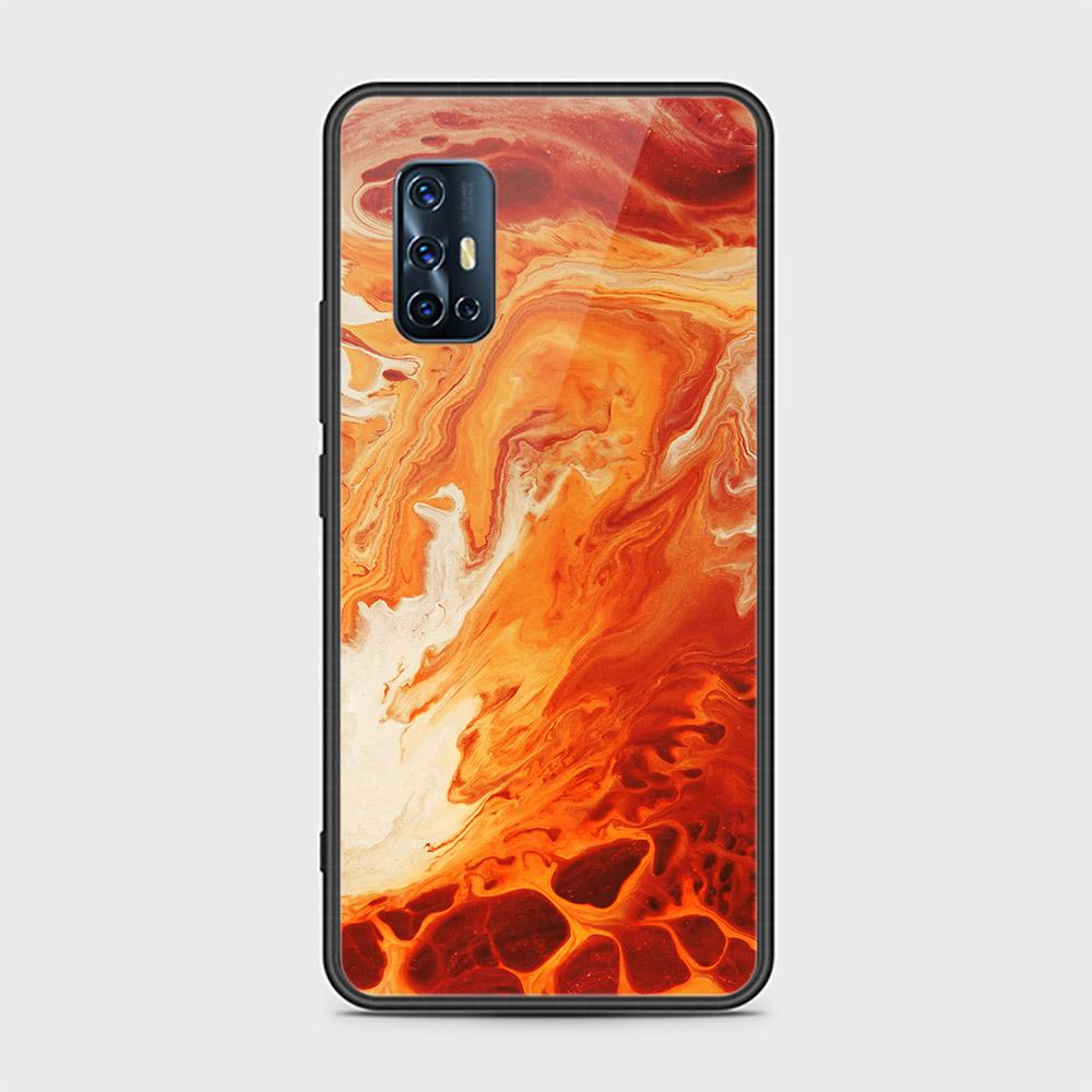 Vivo V17 Cover - Mystic Marble Series - HQ Ultra Shine Premium Infinity Glass Soft Silicon Borders Case