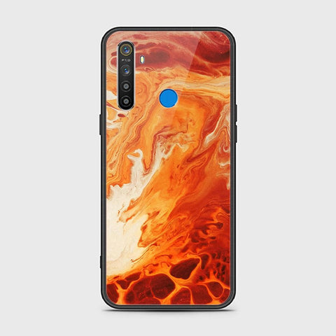 Realme 5i Cover - Mystic Marble Series - HQ Ultra Shine Premium Infinity Glass Soft Silicon Borders Case