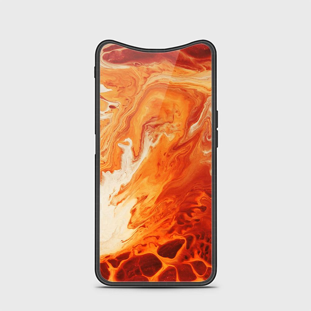 Oppo Find X Cover - Mystic Marble Series - HQ Ultra Shine Premium Infinity Glass Soft Silicon Borders Case