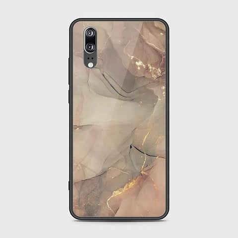 Huawei P20 Cover - Mystic Marble Series - HQ Ultra Shine Premium Infinity Glass Soft Silicon Borders Case