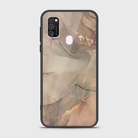 Samsung Galaxy M30s Cover - Mystic Marble Series - HQ Ultra Shine Premium Infinity Glass Soft Silicon Borders Case