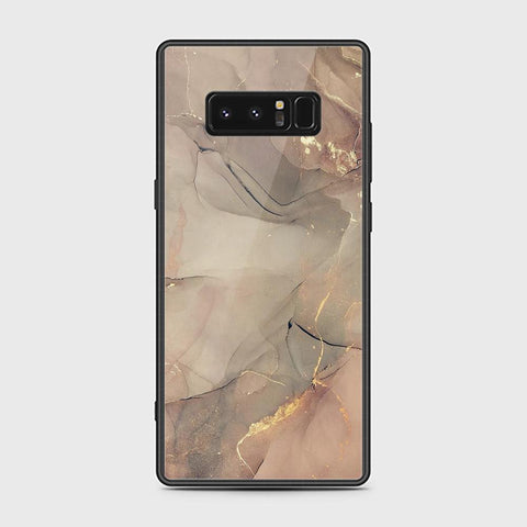 Samsung Galaxy Note 8 Cover - Mystic Marble Series - HQ Ultra Shine Premium Infinity Glass Soft Silicon Borders Case