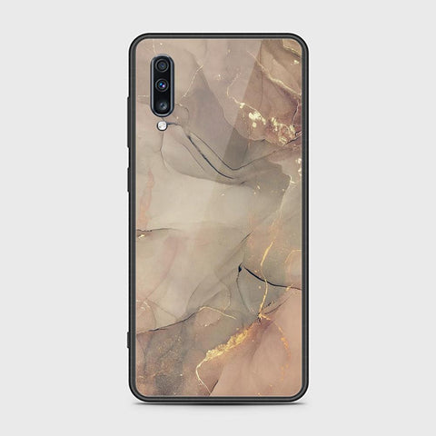 Samsung Galaxy A70 Cover - Mystic Marble Series - HQ Ultra Shine Premium Infinity Glass Soft Silicon Borders Case