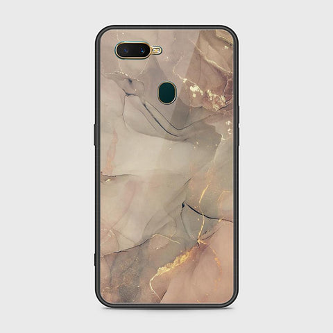 Oppo A7 Cover - Mystic Marble Series - HQ Ultra Shine Premium Infinity Glass Soft Silicon Borders Case