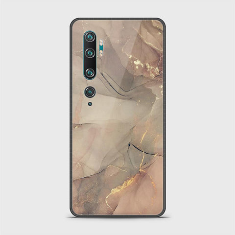 Xiaomi Mi Note 10 Cover - Mystic Marble Series - HQ Ultra Shine Premium Infinity Glass Soft Silicon Borders Case