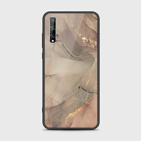 Huawei Y8p Cover- Mystic Marble Series - HQ Ultra Shine Premium Infinity Glass Soft Silicon Borders Case