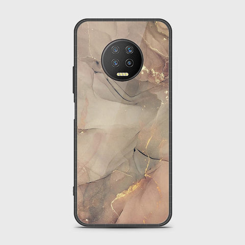 Infinix Note 7 Cover- Mystic Marble Series - HQ Ultra Shine Premium Infinity Glass Soft Silicon Borders Case