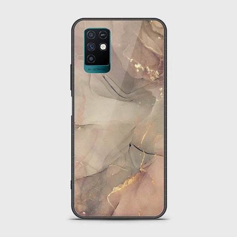 Infinix Note 10 Cover- Mystic Marble Series - HQ Ultra Shine Premium Infinity Glass Soft Silicon Borders Case