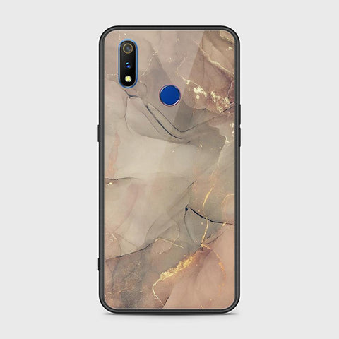 Realme 3 Cover - Mystic Marble Series - HQ Ultra Shine Premium Infinity Glass Soft Silicon Borders Case