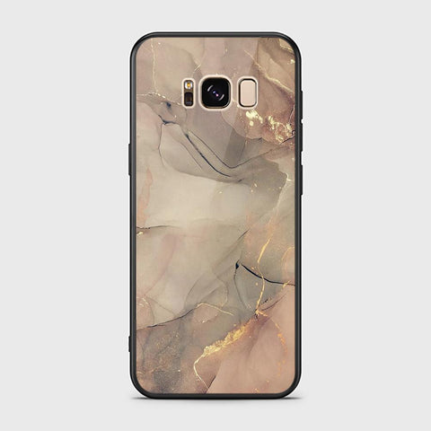 Samsung Galaxy S8 Cover - Mystic Marble Series - HQ Ultra Shine Premium Infinity Glass Soft Silicon Borders Case