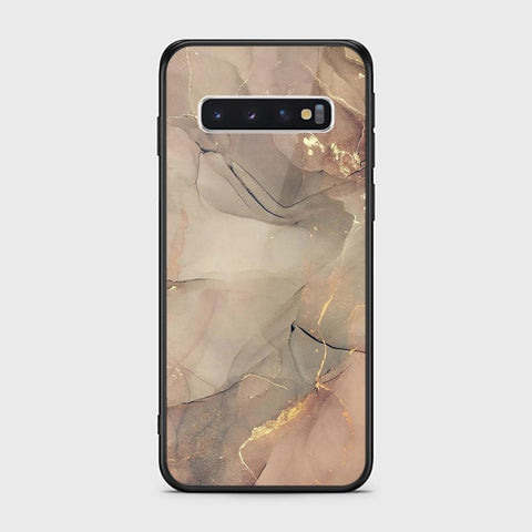 Samsung Galaxy S10 Cover - Mystic Marble Series - HQ Ultra Shine Premium Infinity Glass Soft Silicon Borders Case