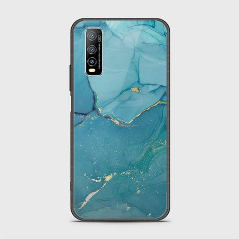 Vivo Y70s Cover - Mystic Marble Series - HQ Ultra Shine Premium Infinity Glass Soft Silicon Borders Case