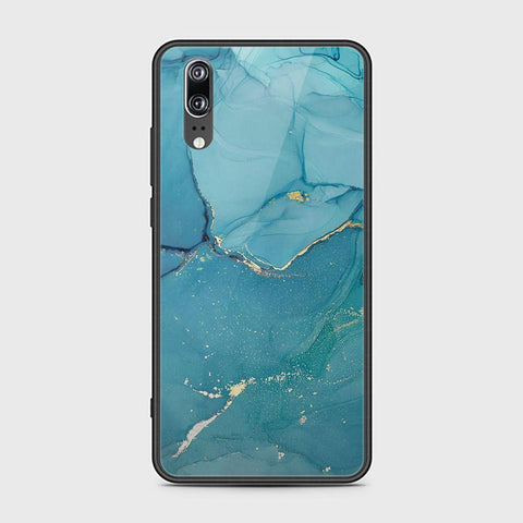 Huawei P20 Cover - Mystic Marble Series - HQ Ultra Shine Premium Infinity Glass Soft Silicon Borders Case