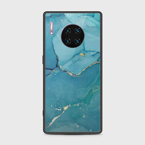 Huawei Mate 30 Pro Cover - Mystic Marble Series - HQ Ultra Shine Premium Infinity Glass Soft Silicon Borders Case