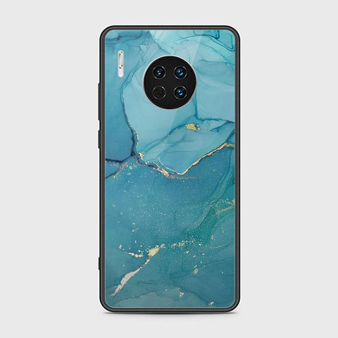 Huawei Mate 30 Cover - Mystic Marble Series - HQ Ultra Shine Premium Infinity Glass Soft Silicon Borders Case