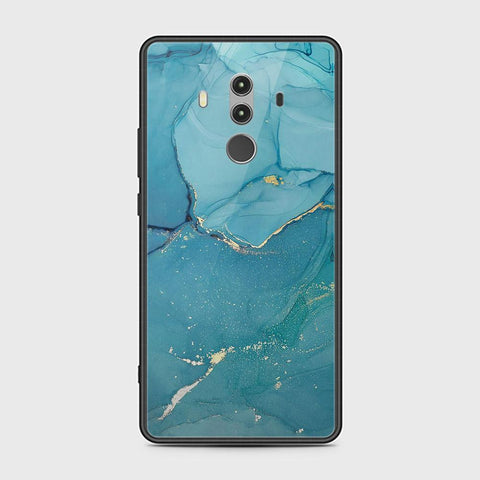 Huawei Mate 10 Pro Cover - Mystic Marble Series - HQ Ultra Shine Premium Infinity Glass Soft Silicon Borders Case