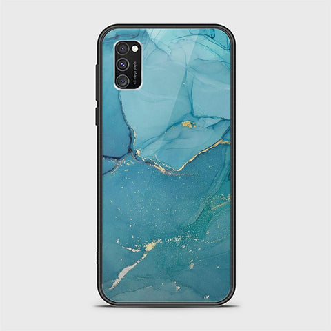 Samsung Galaxy A02s Cover - Mystic Marble Series - HQ Ultra Shine Premium Infinity Glass Soft Silicon Borders Case