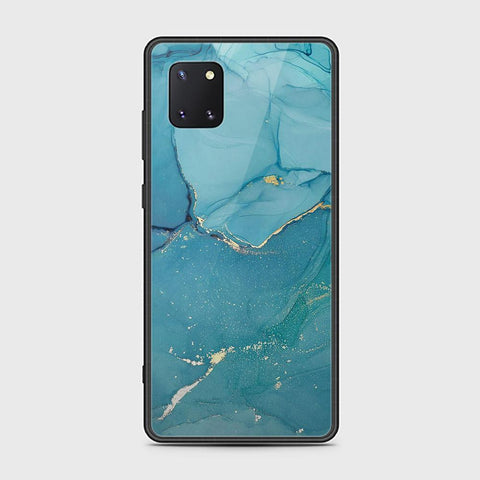 Samsung Galaxy Note 10 Lite Cover - Mystic Marble Series - HQ Ultra Shine Premium Infinity Glass Soft Silicon Borders Case