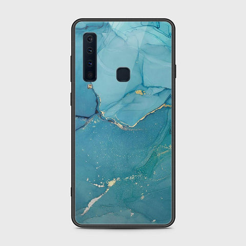 Samsung Galaxy A9 2018 Cover - Mystic Marble Series - HQ Ultra Shine Premium Infinity Glass Soft Silicon Borders Case
