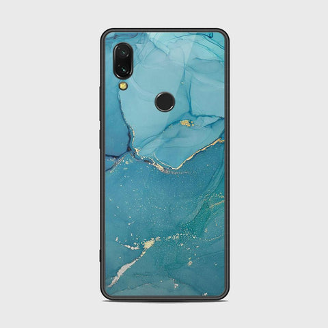 Xiaomi Redmi 7 Cover - Mystic Marble Series - HQ Ultra Shine Premium Infinity Glass Soft Silicon Borders Case