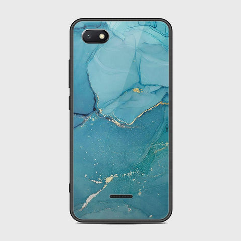 Xiaomi Redmi 6A Cover - Mystic Marble Series - HQ Ultra Shine Premium Infinity Glass Soft Silicon Borders Case