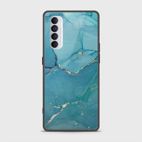 Oppo Reno 4 Pro Cover - Mystic Marble Series - HQ Ultra Shine Premium Infinity Glass Soft Silicon Borders Case