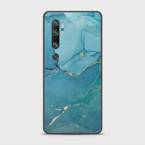 Xiaomi Mi Note 10 Cover - Mystic Marble Series - HQ Ultra Shine Premium Infinity Glass Soft Silicon Borders Case