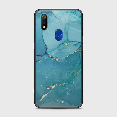 Realme 3 Pro Cover - Mystic Marble Series - HQ Ultra Shine Premium Infinity Glass Soft Silicon Borders Case