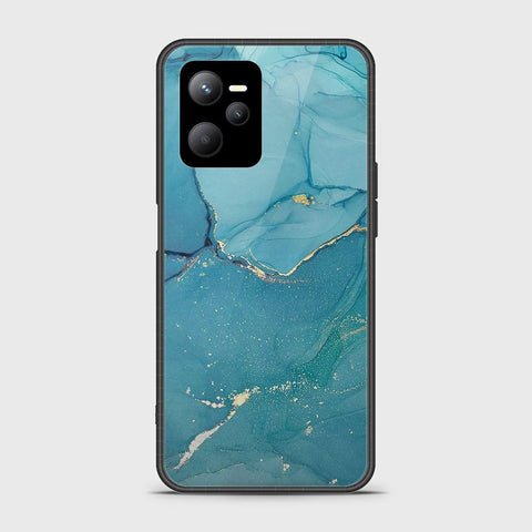 Realme C35 Cover- Mystic Marble Series - HQ Ultra Shine Premium Infinity Glass Soft Silicon Borders Case